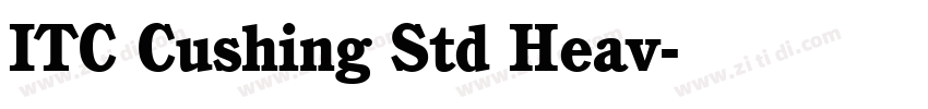 ITC Cushing Std Heav字体转换